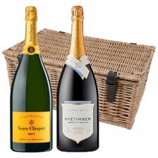 Buy & Send Nyetimber and Veuve Clicquot Brut Duo Magnum Hamper (2x150cl)