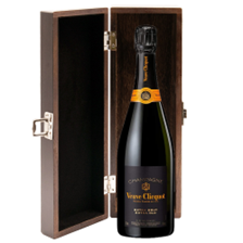 Buy & Send Veuve Clicquot Extra Brut Extra Old Champagne 75cl in Elm Wood Gift Box