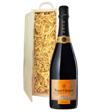 Buy & Send Veuve Clicquot Vintage 2015 Champagne 75cl In Pine Wooden Gift Box