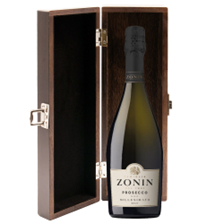 Buy & Send Zonin Prosecco Brut Millesimato DOC in Elm Wood Gift Box