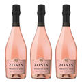 Buy & Send Zonin Prosecco Rose Doc Millesimato 75cl Treble Prosecco Set